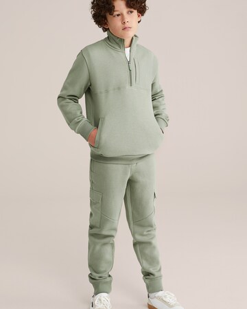 WE Fashion Обычный Штаны в Зеленый