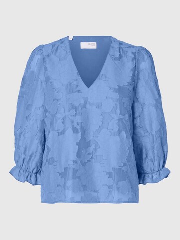 SELECTED FEMME Bluse 'SLFCathi-Sadie' in Blau: Vorderseite