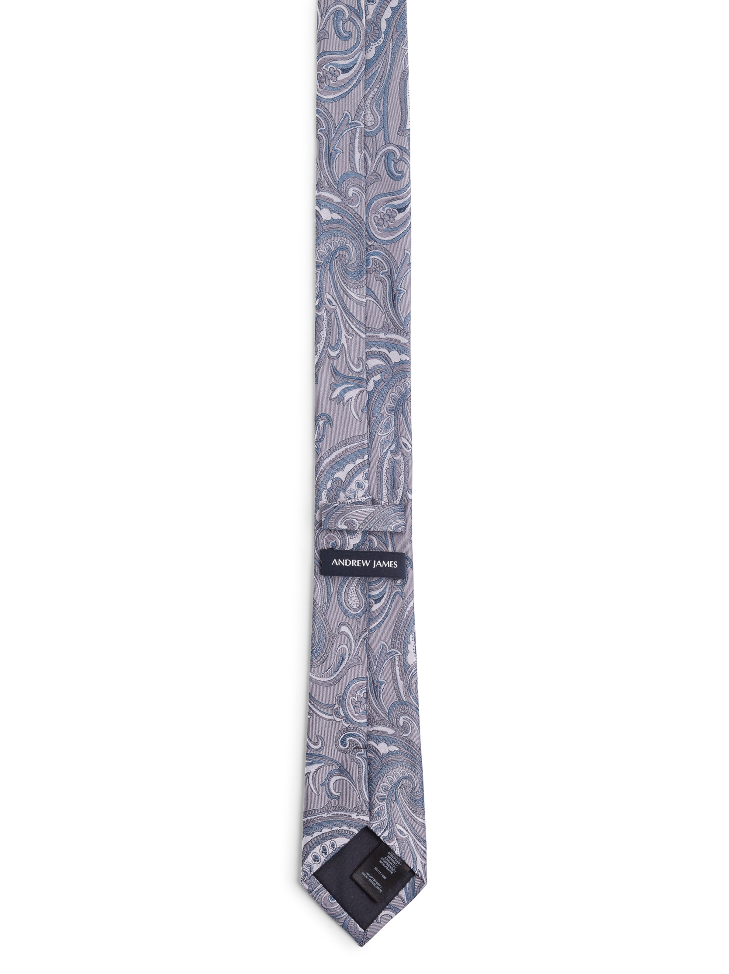 Andrew James Tie in Silver