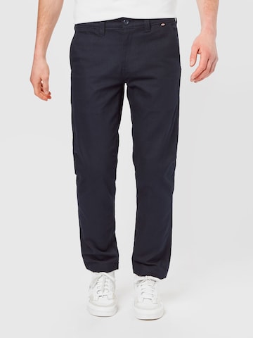 DICKIES Regular Chino trousers 'Sherburn' in Blue: front