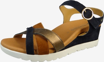 Sandales à lanières MEPHISTO en noir : devant