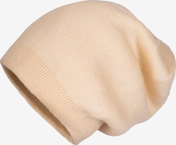 Cassandra Accessoires Beanie 'Junis' in Beige: front