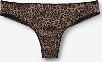 Tezenis Thong in Brown: front