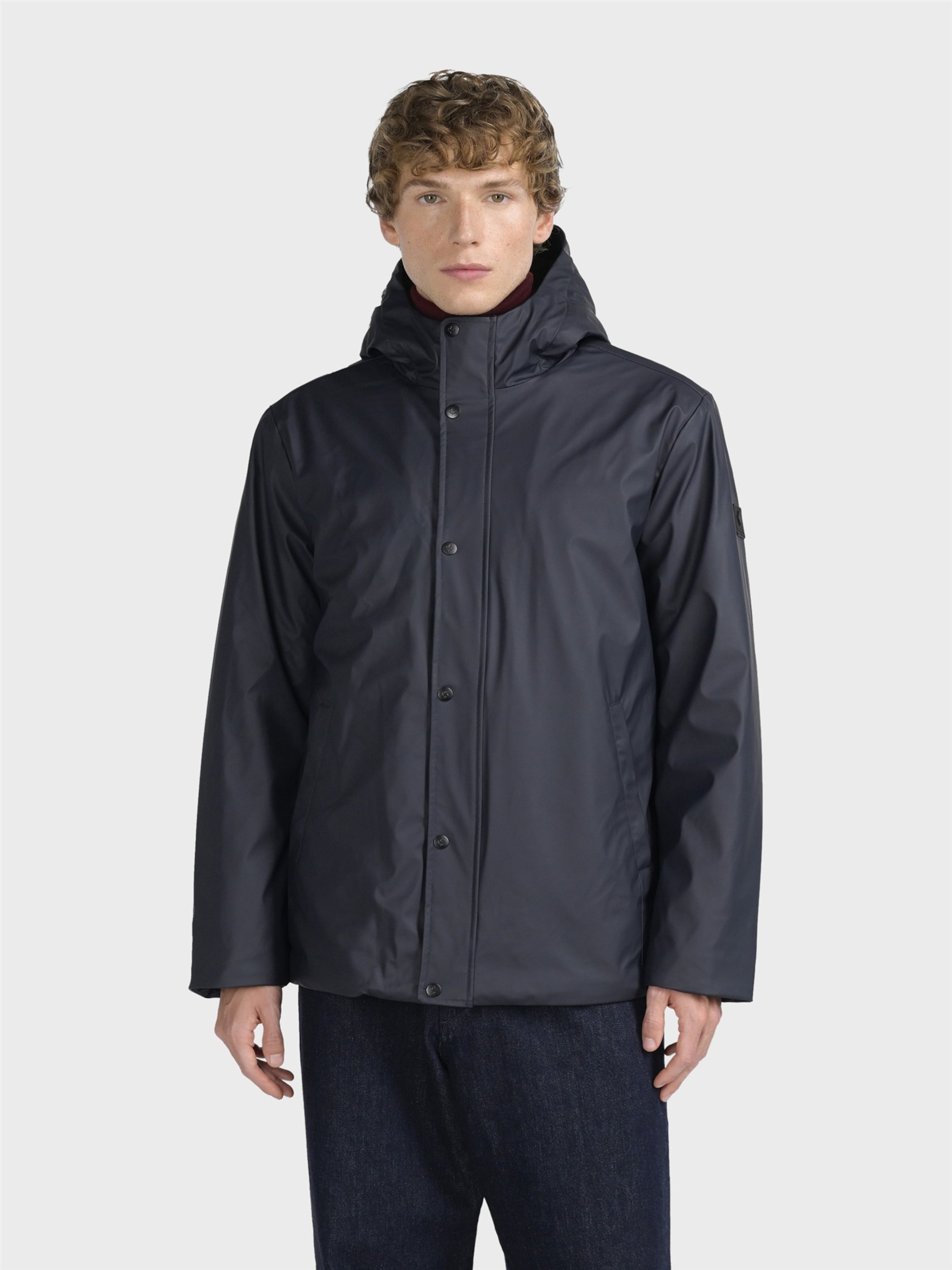 Canadian Classics Between-seasons parka 'Galahad' in Blue: front