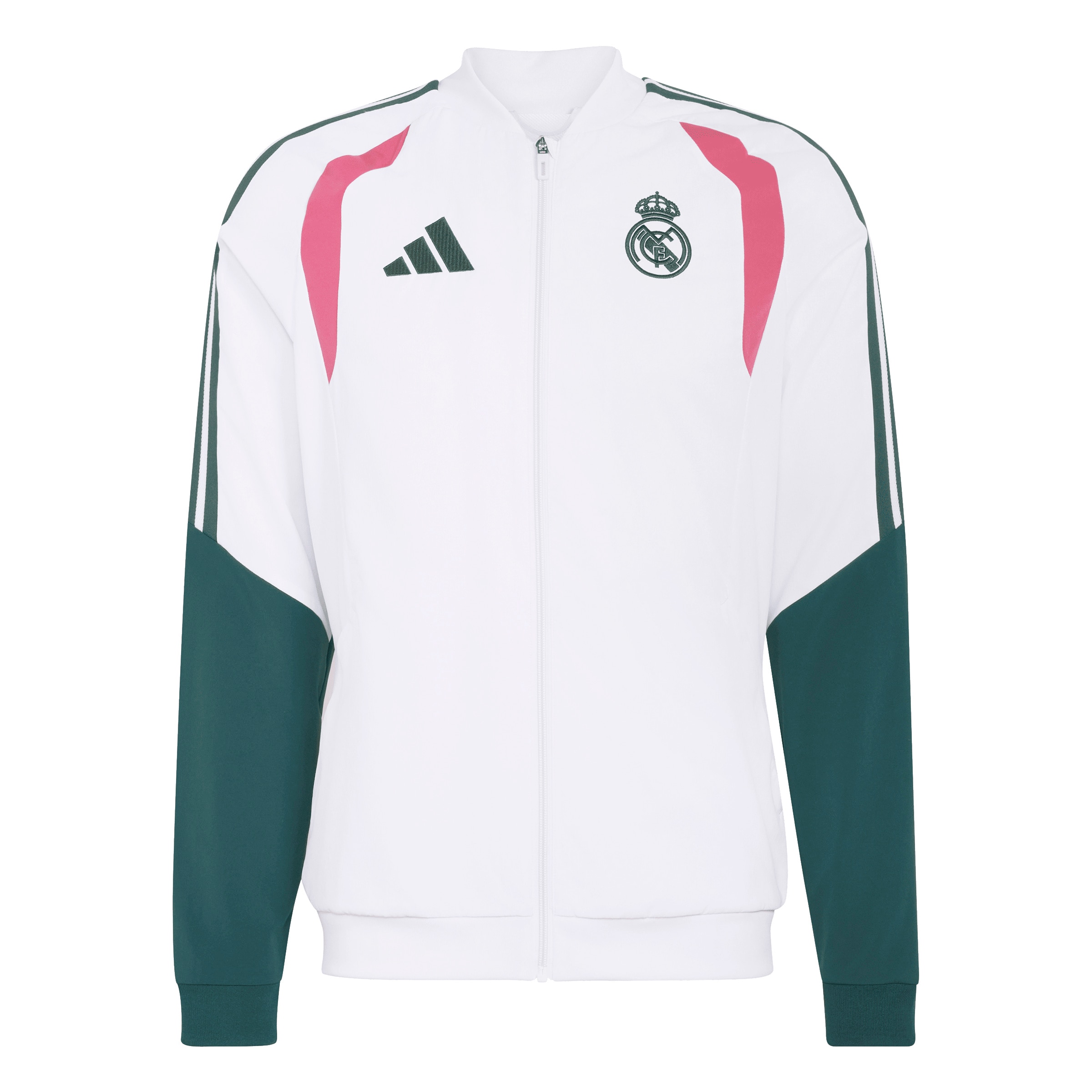 ADIDAS PERFORMANCE Sweat jacket 'REAL EU' in S in Fir / Rose / Black / White, Item view