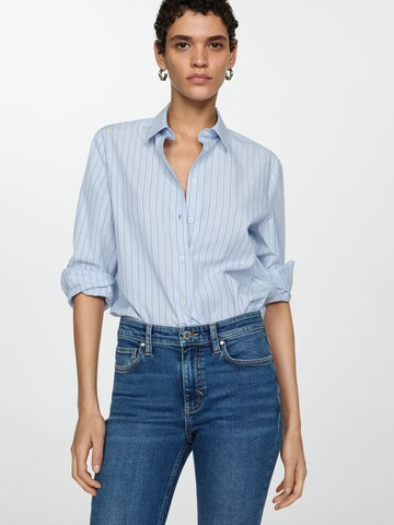 MANGO Slimfit Jeans 'NEWISA' in Blau