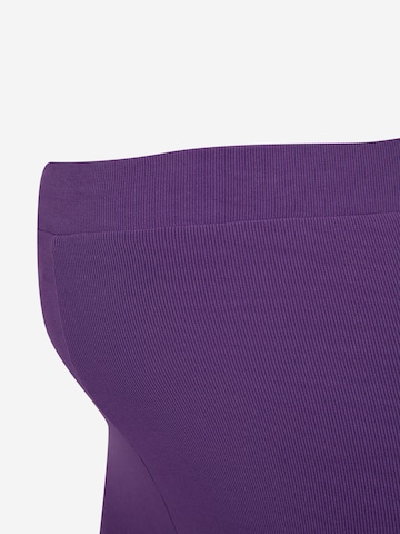 Pieces Maternity Skinny Leggings 'JAPUSA' in Purple