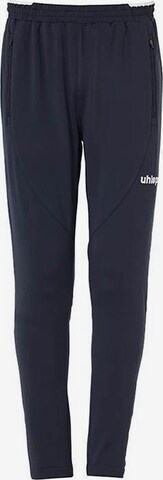 UHLSPORT Regular Workout Pants in Blue: front