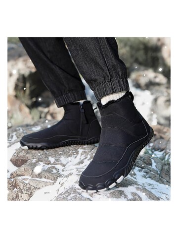 DOTALES Schnürstiefel 'DOTALES - WarmStep Barfußschuhe'‌‌‌‌‌‌‌‌‌ in Schwarz: Vorderseite