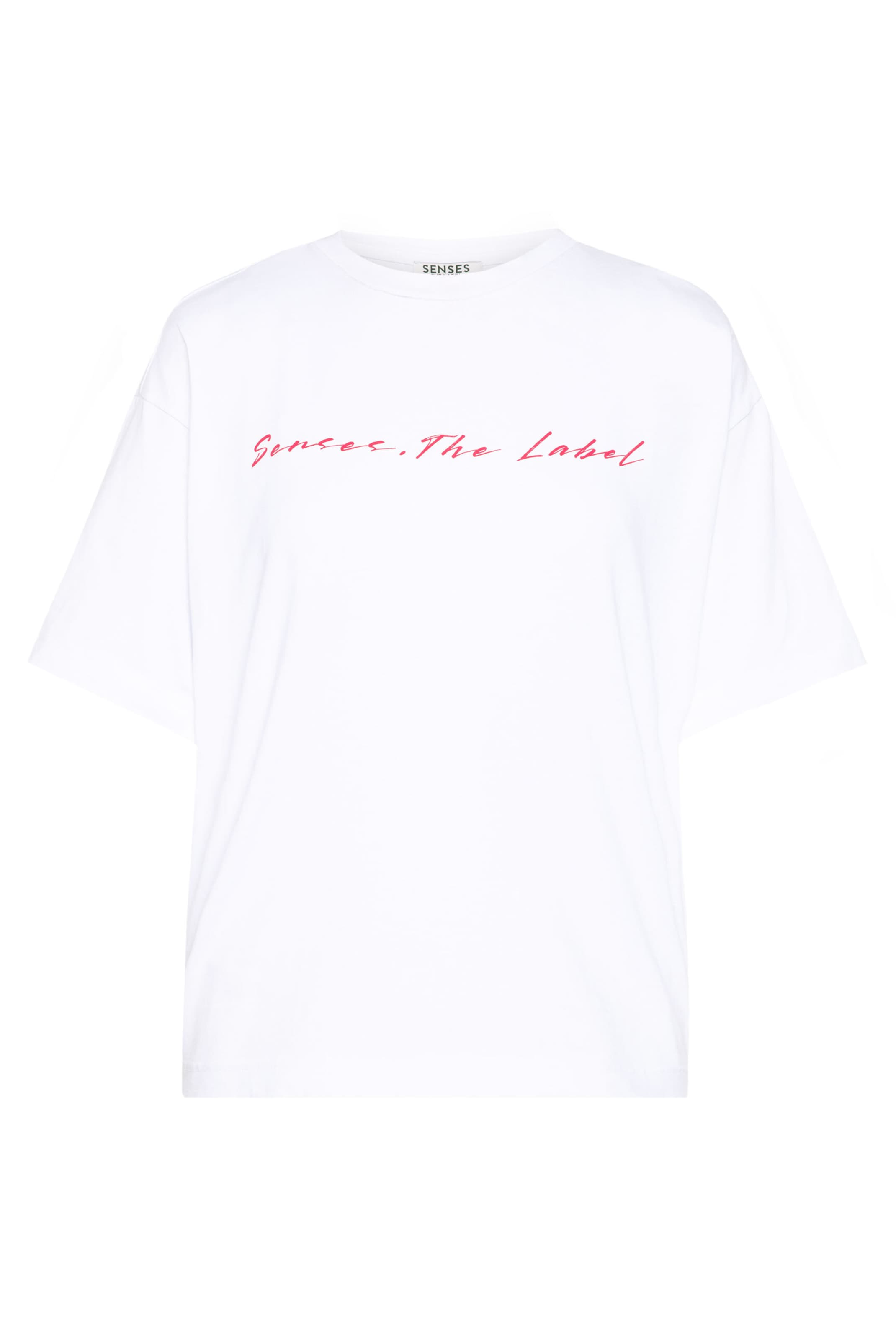 SENSES.THE LABEL Oversized T-Shirt TEC:LA mit Backprint in wollweiß, Produktansicht