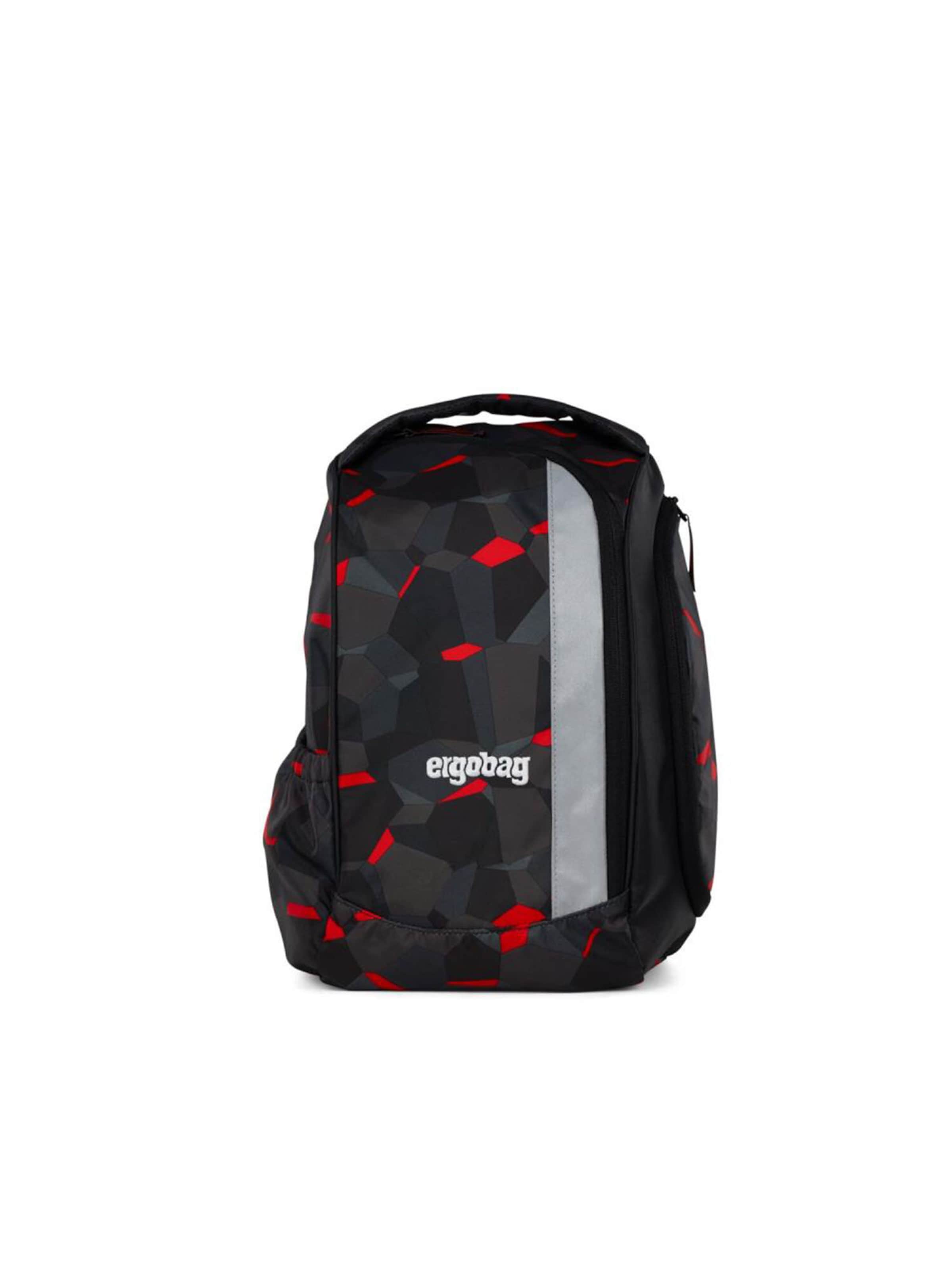 ergobag Backpack 'Maxi Schulrucksack Set 6tlg.' in Grey