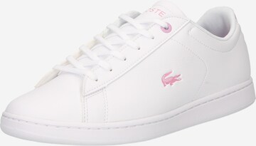 LACOSTE - Zapatillas deportivas en blanco: frente