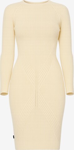 Süel knitwear - Vestido de punto 'Gabi' en beige: frente