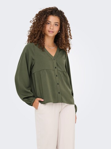 ONLY Blouse 'ONLNova' in Groen: voorkant