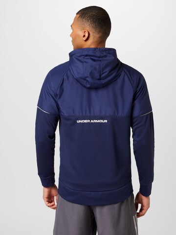 UNDER ARMOUR Sports sweat jacket in Blue
