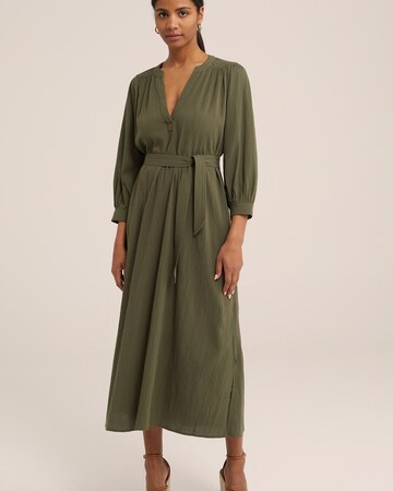 WE Fashion - Vestido camisero en verde