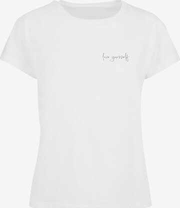 T-shirt 'Love Yourself' Merchcode en blanc : devant