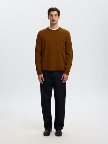 Pull-over SELECTED en marron