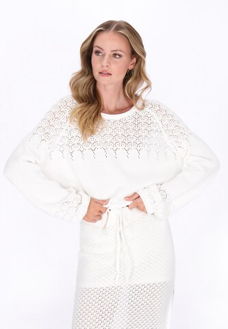DreiMaster Vintage - Pullover 'Vintage' em branco: frente