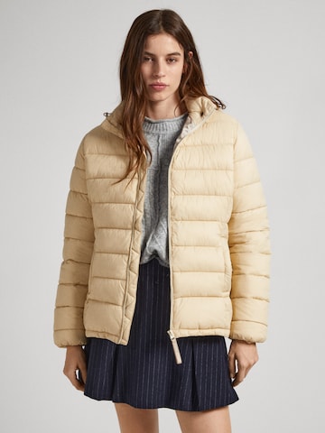 Pepe Jeans Winter Jacket 'MADDIE' in Beige: front