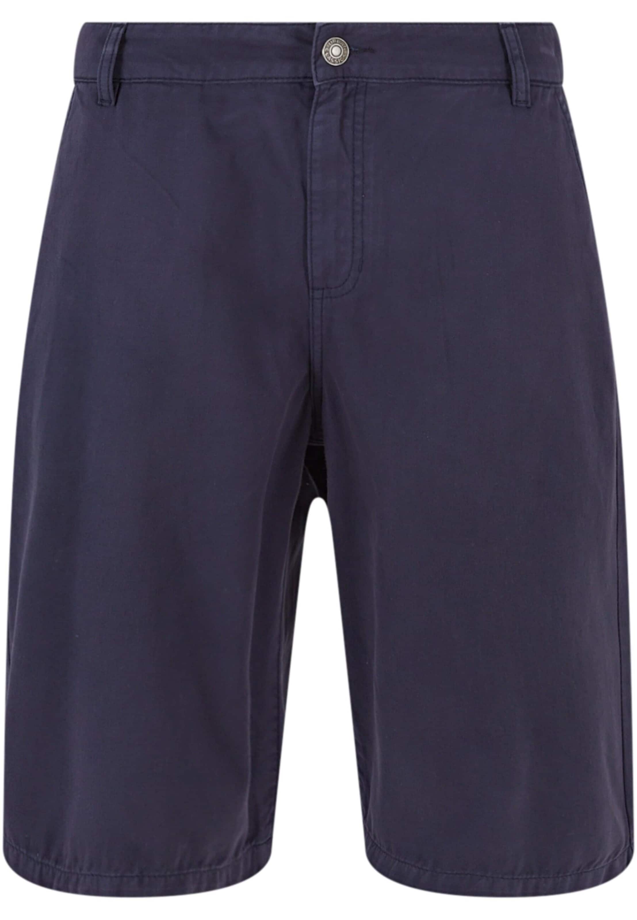 Urban Classics Chino trousers in Blue: front