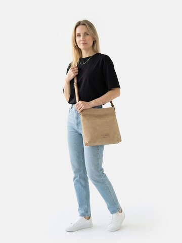 Borsa a tracolla 'Jeanna' di Emily & Noah in beige