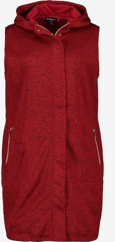 Ulla Popken Bodywarmer in Rood: voorkant