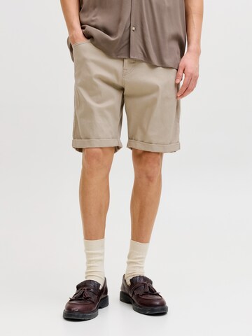 JACK & JONES Regular Byxa 'JPSTRICK DYLAN' i grå: framsida