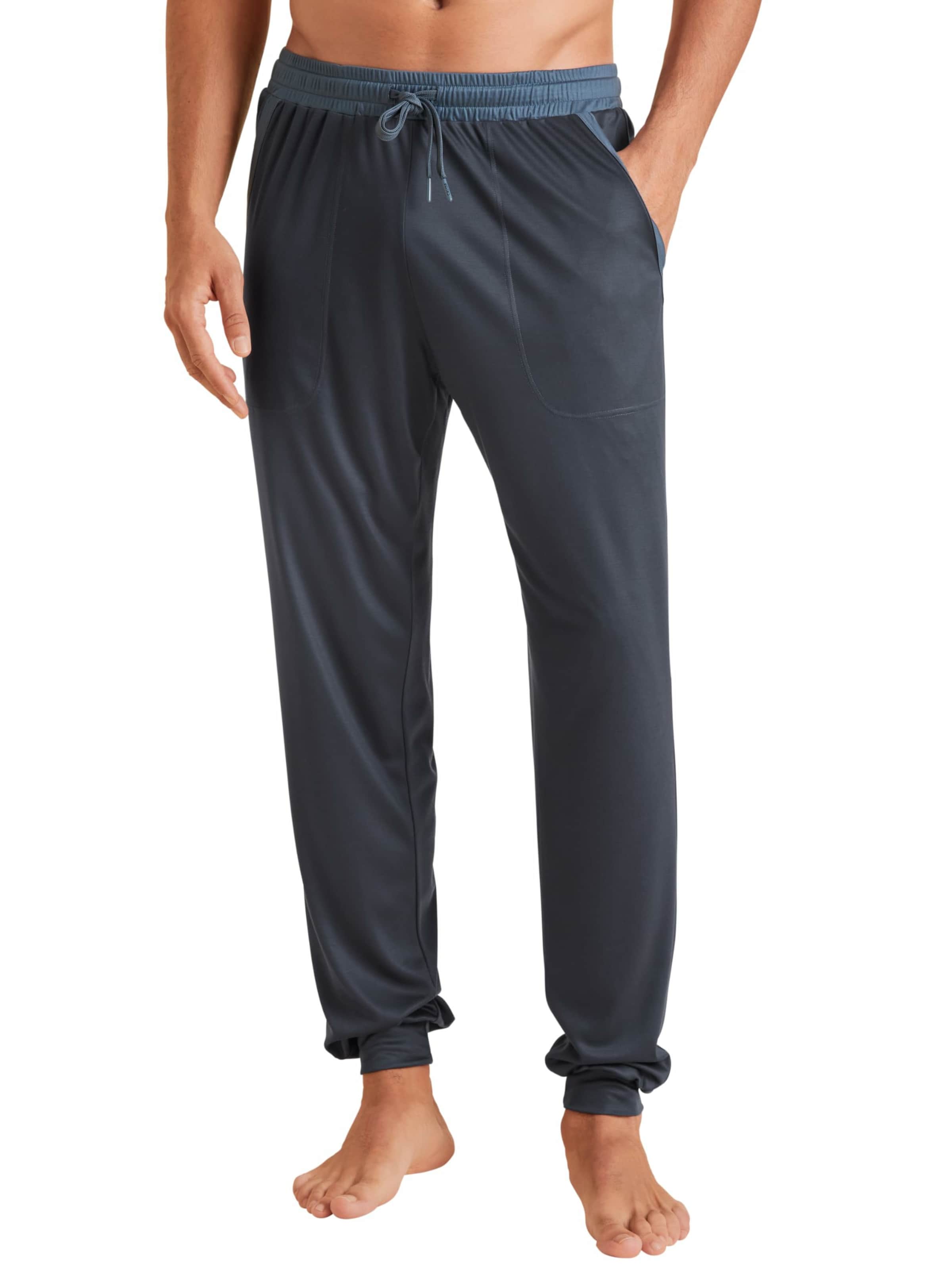 CALIDA Tapered Pants in Grey: front