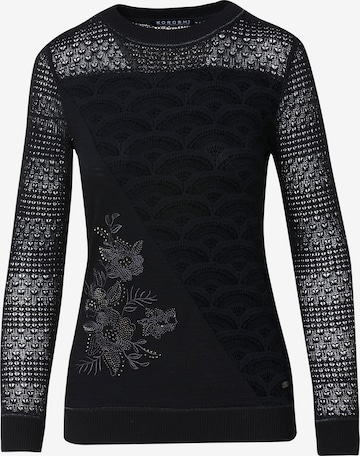 KOROSHIMajica - crna boja: prednji dio