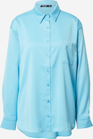 Nasty Gal Blouse in Blue: front