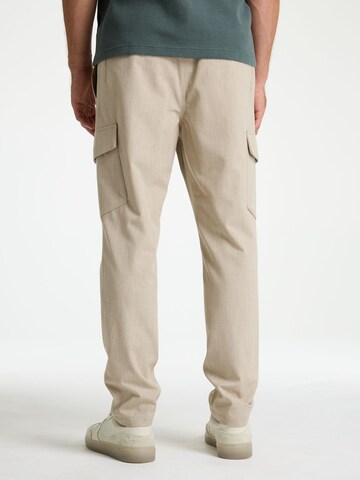 CHASIN' Regular Cargobroek in Beige