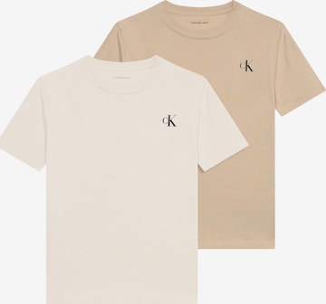 smėlio Calvin Klein Jeans Marškinėliai: priekis