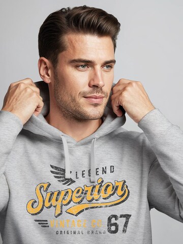 Neverless Sweatshirt 'Superior Vintage' in Grey