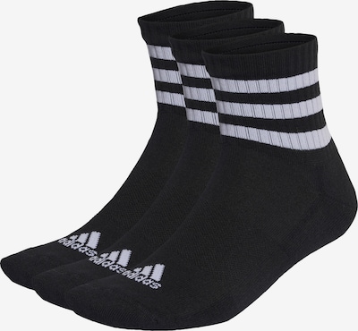 ADIDAS SPORTSWEAR Chaussettes de sport '3-Stripes' en noir / blanc, Vue avec produit