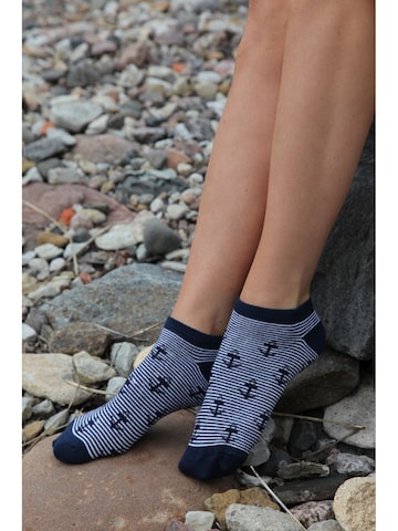 Sokisahtel Sokker 'MERMAID socks' i blå: forside