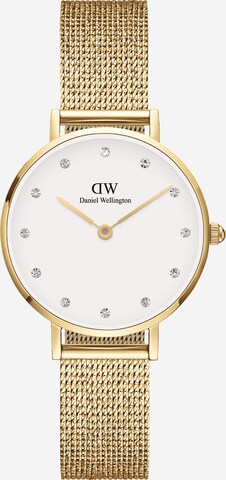 Daniel Wellington Analógové hodinky 'Petite Pressed Evergold Lumine G White' - Zlatá