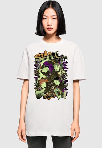 Merchcode Oversizeshirt 'Kabuki' in Weiß: Vorderseite