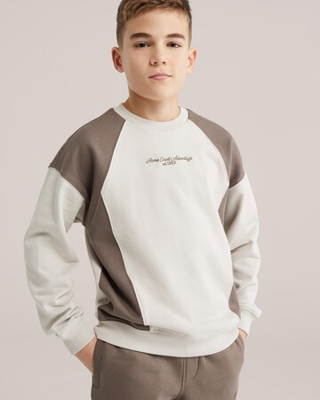 WE Fashion Sweatshirt in Beige: front