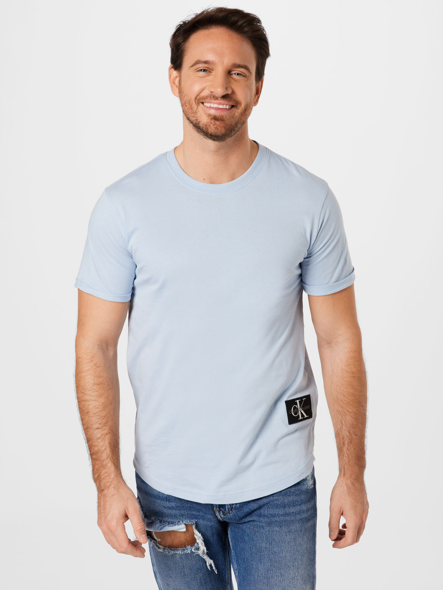 Mężczyźni Odzież Calvin Klein Jeans Koszulka w kolorze Jasnoniebieskim 