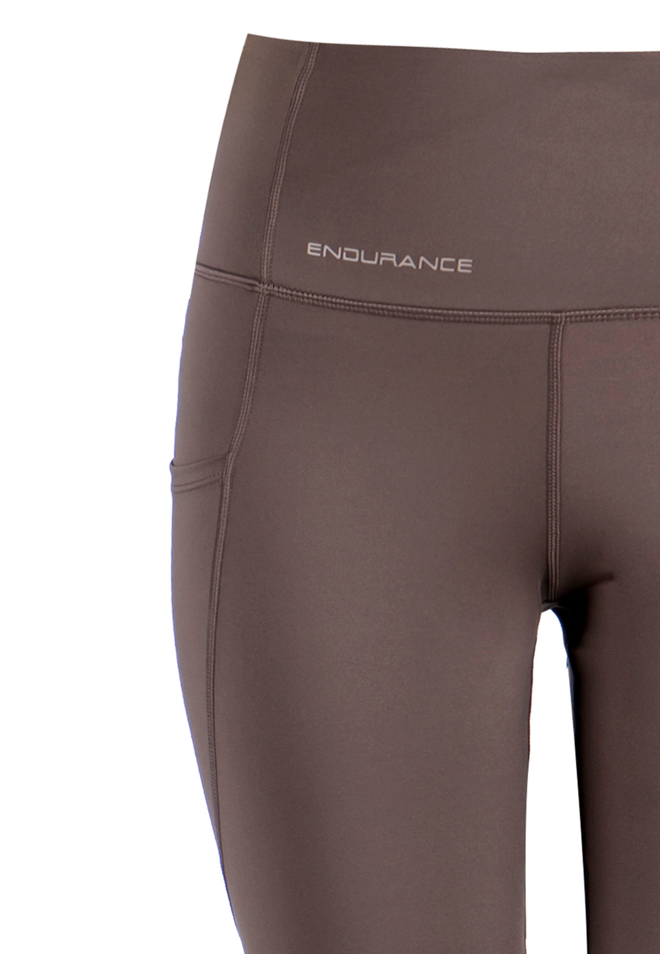 ENDURANCE Regular Workout Pants 'Tather' in Brown
