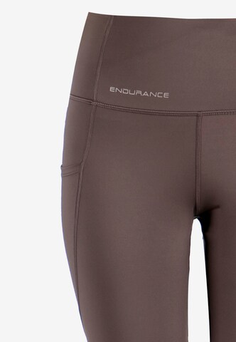 ENDURANCEregular Sportske hlače 'Tather' - smeđa boja