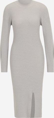 Vila Petite Knitted dress 'ELANA' in Grey: front