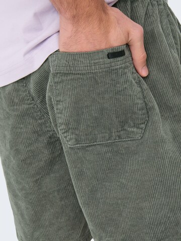 Only & Sons Regular Trousers 'ONSTel' in Grey