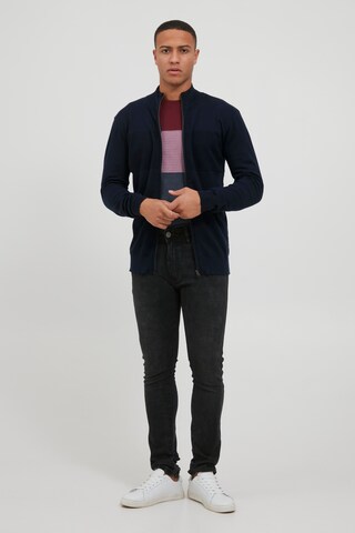 INDICODE JEANS Knit Cardigan 'Ernoldo' in Blue