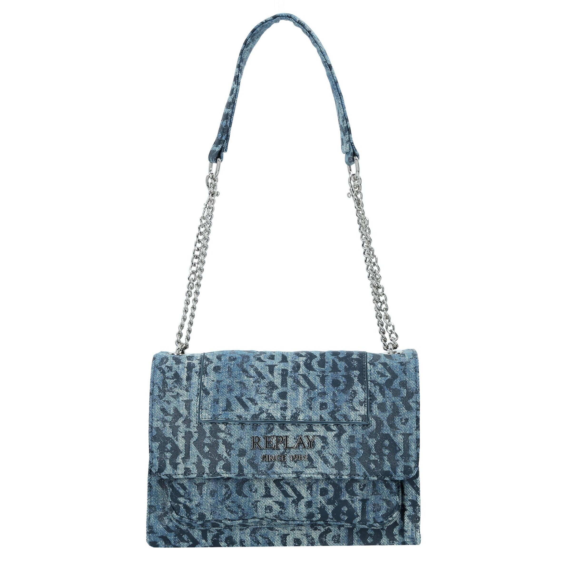 REPLAY Crossbody Bag in Blue: front