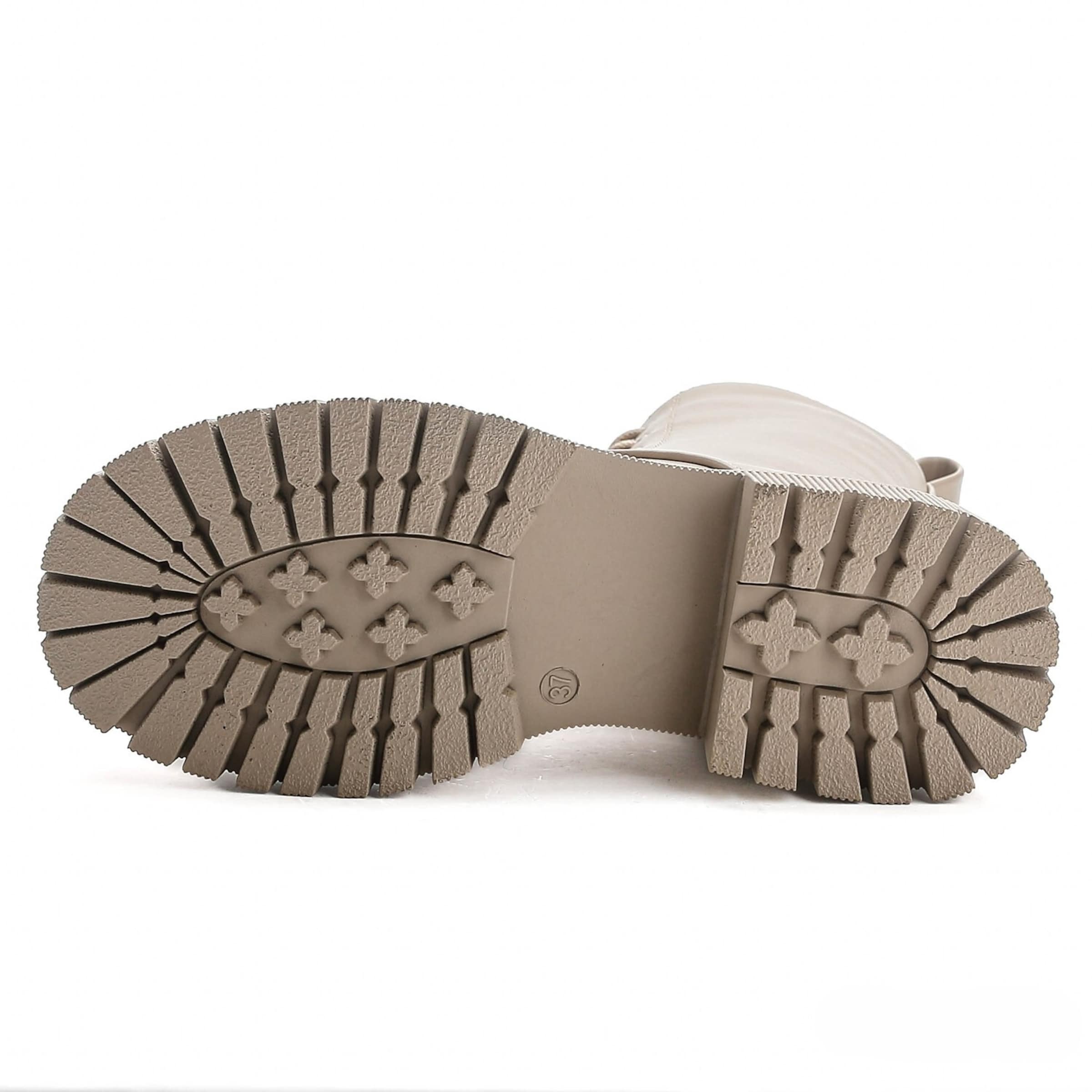 Elara Schnürstiefelette in Beige