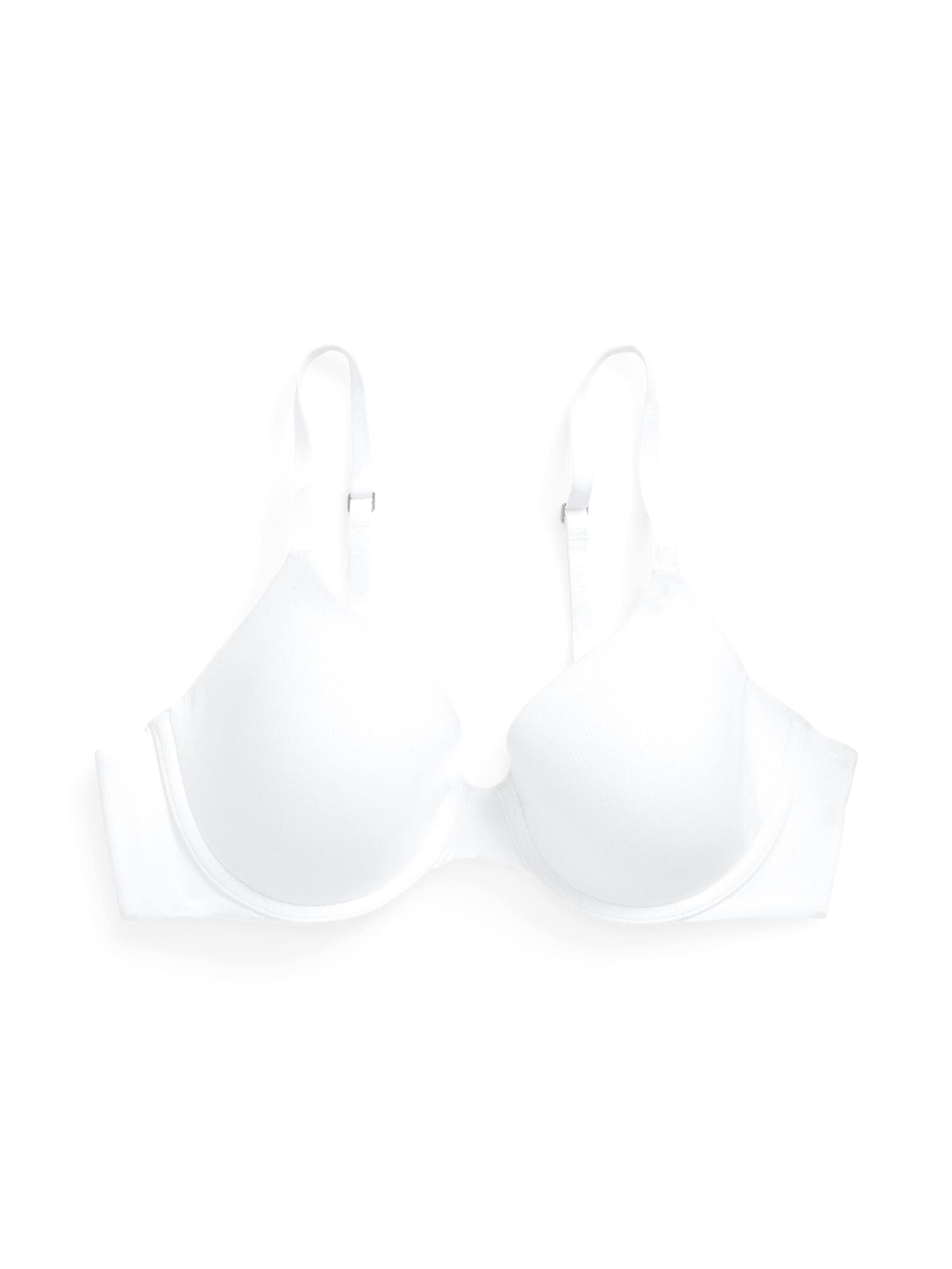 Polo Ralph Lauren T-Shirt Bügel-BH ' Polo Essentials ' in Weiß: Vorderseite