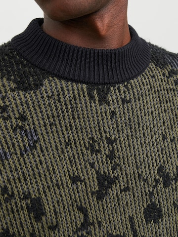 JACK & JONES Trui 'Mock' in Zwart