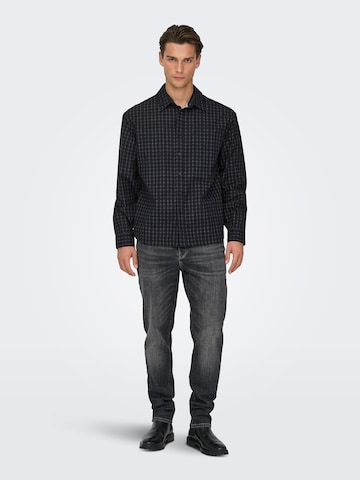 Only & Sons Tapered Farmer 'ONSYOKE' - fekete